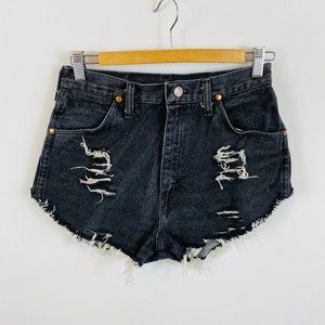Vintage Wrangler Jean Shorts 28W High Festival